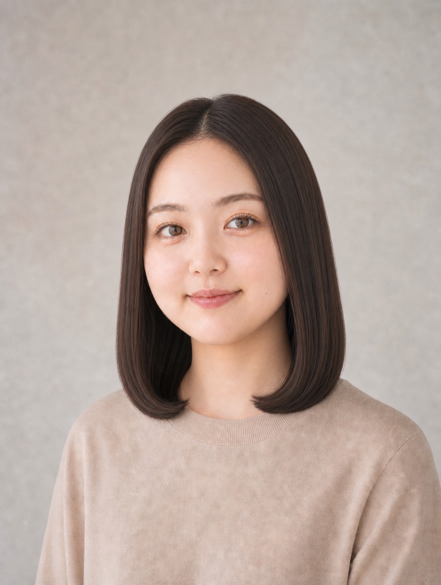 10代・丸顔のAIモデルによるタンバルモリの正面イメージ(架空人物)
